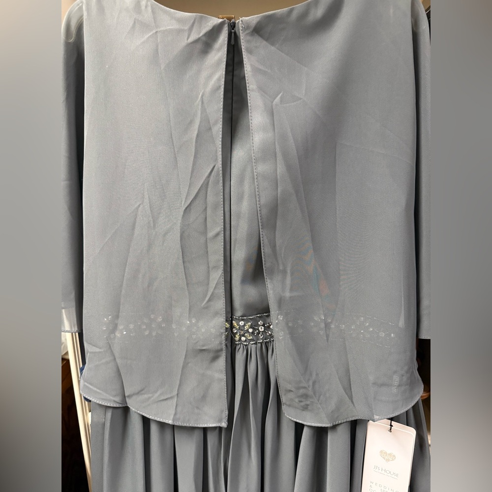 NWT JJs House Elegant Gray Dress - Picture 5 of 7